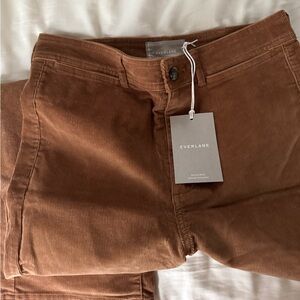 Everlane Tan Corduroy Trousers